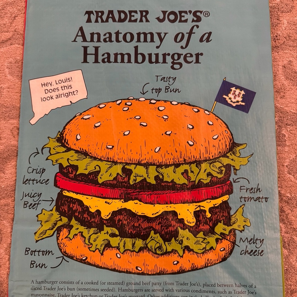 Trader Joe's Reusable Connecticut State/Region Tote Polypropylene Bag